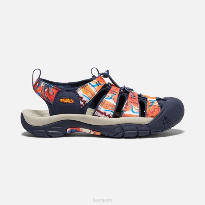 maravilloso naranja-azul marino newport x al aire libre afro Keen2P80405