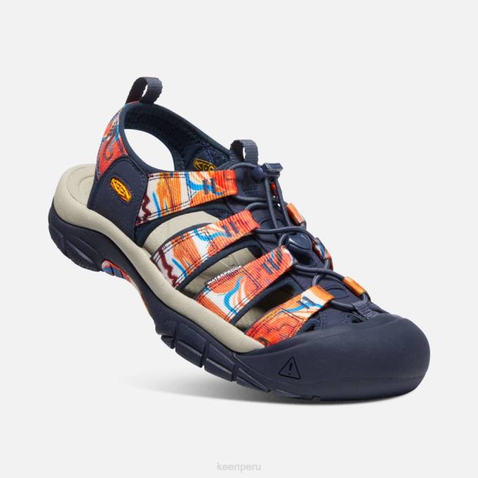 maravilloso naranja-azul marino newport x al aire libre afro Keen2P80405