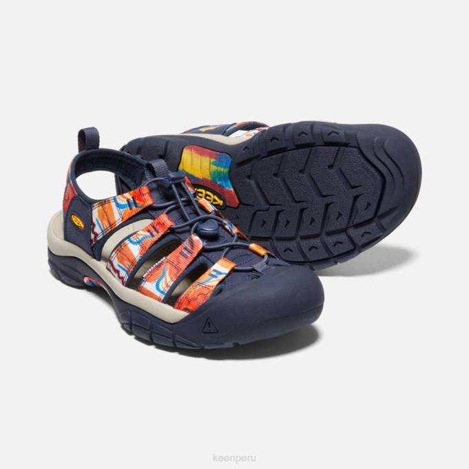 maravilloso naranja-azul marino newport x al aire libre afro Keen2P80405