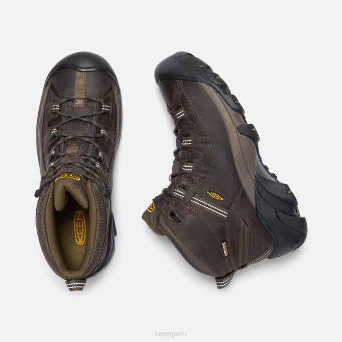 cantimplora-oliva oscura targhee ii impermeable medio ancho Keen2P80267