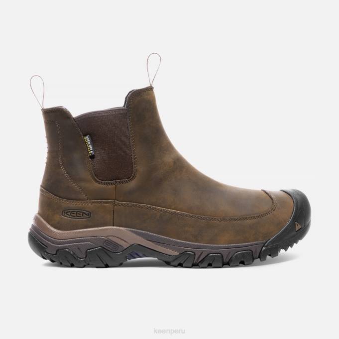 mantillo de tierra oscura bota impermeable anclaje iii Keen2P80506