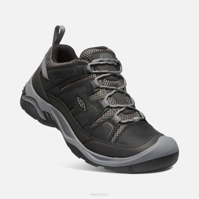 negro-gris acero zapato de ventilación circadia Keen2P80475