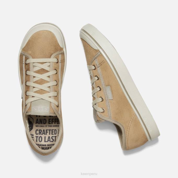 abedul beige-plateado zapatilla de cuero cosecha elsa Keen2P80328