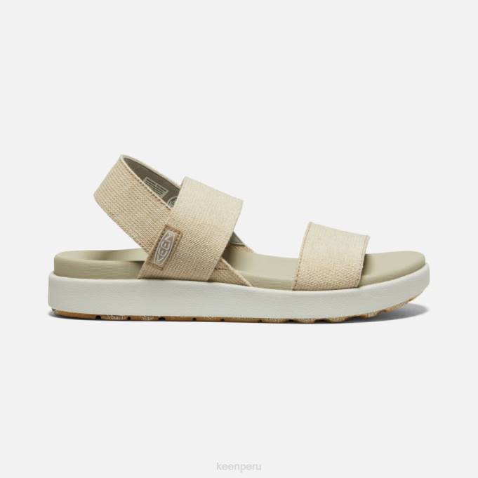 cáñamo natural-plaza topo sandalias casuales elle con tira trasera Keen2P8047