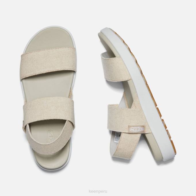 cáñamo natural-plaza topo sandalias casuales elle con tira trasera Keen2P8047