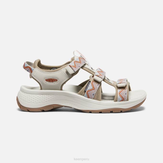 chevron-timberwolf sandalias astoria west con puntera abierta Keen2P8030