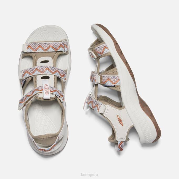 chevron-timberwolf sandalias astoria west con puntera abierta Keen2P8030