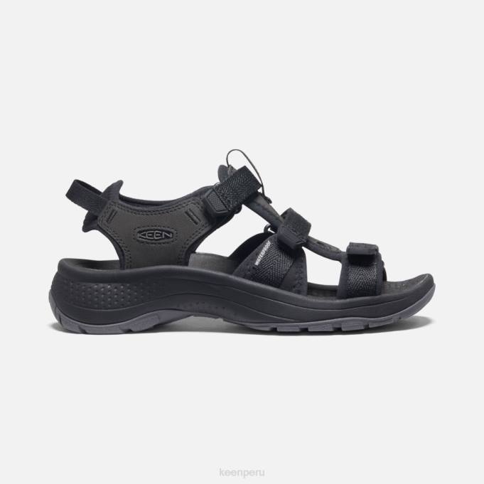 negro sandalias astoria west con puntera abierta Keen2P8035