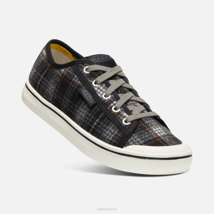 cuadros negros-gris acero zapatilla elsa v Keen2P80335