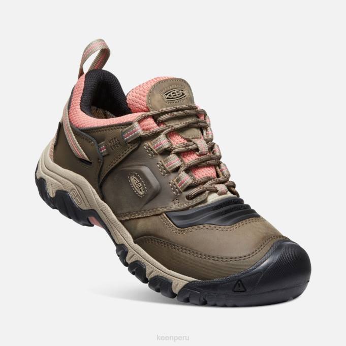polvo de ladrillo Timberwolf zapatos de senderismo impermeables ridge flex Keen2P80129