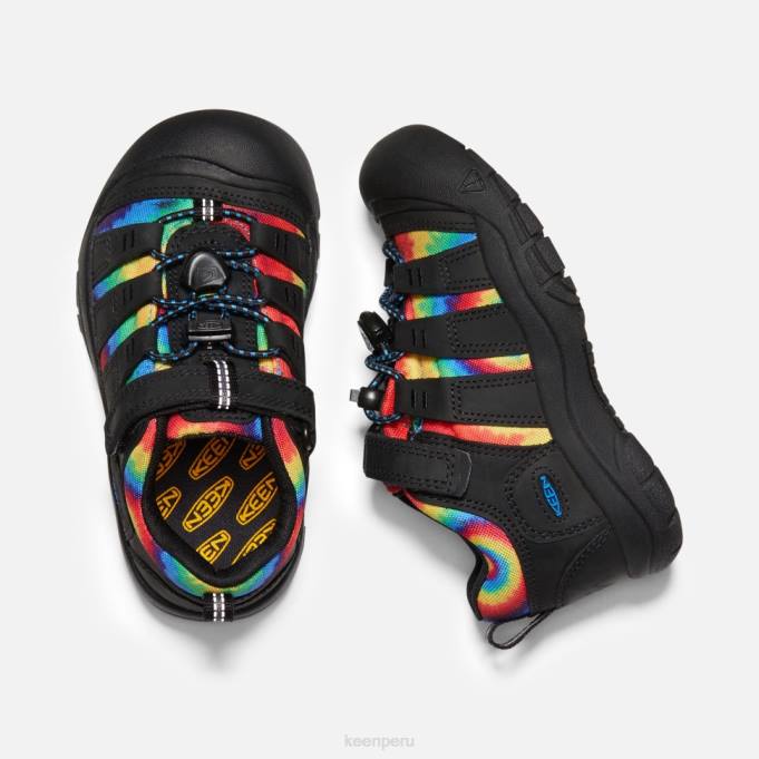teñido anudado negro original pequeño zapato newport Keen2P80592