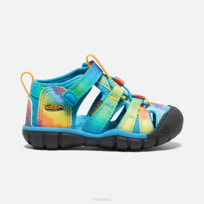 teñido anudado original en azul intenso seacamp ii cnx para niños pequeños Keen2P80584