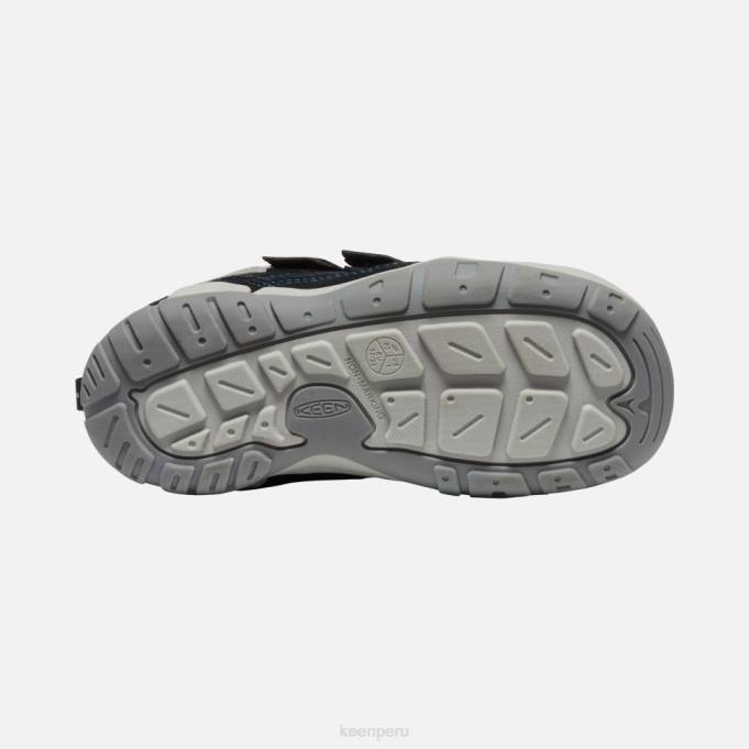 negro-azul mykonos chukka con doble tira y nudo grande Keen2P80546