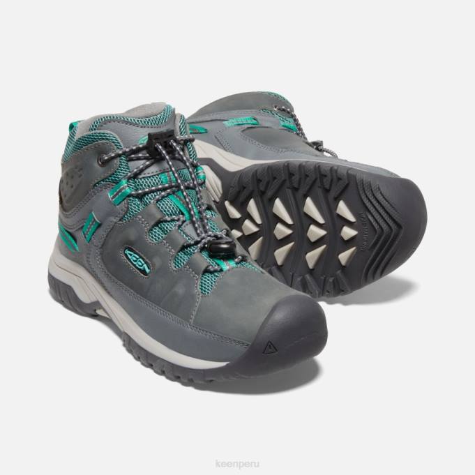 porcelana gris acero bota impermeable targhee grande Keen2P80606