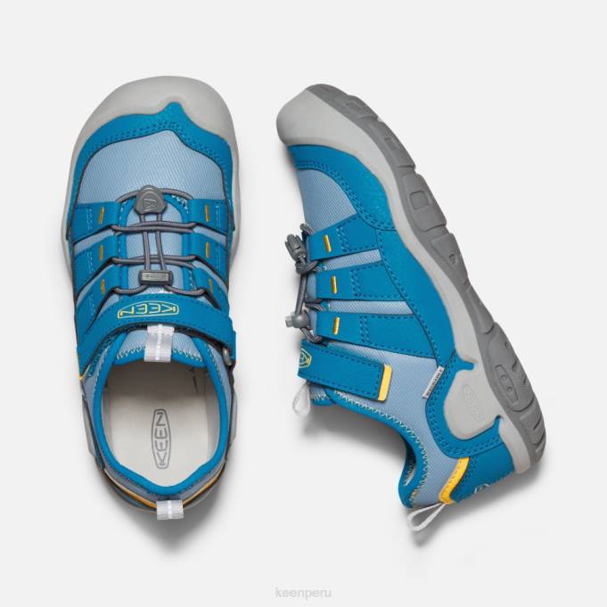 sombra azul-mykonos azul zapatillas huecas con nudo grande Keen2P80566