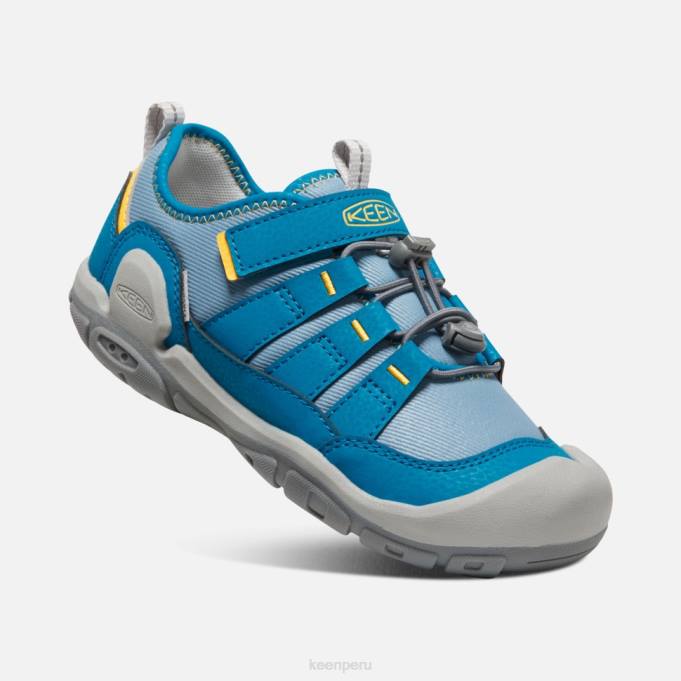 sombra azul-mykonos azul zapatillas huecas con nudo grande Keen2P80566