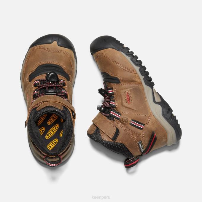 alfombra roja de bisonte bota impermeable little 'ridge flex Keen2P80609