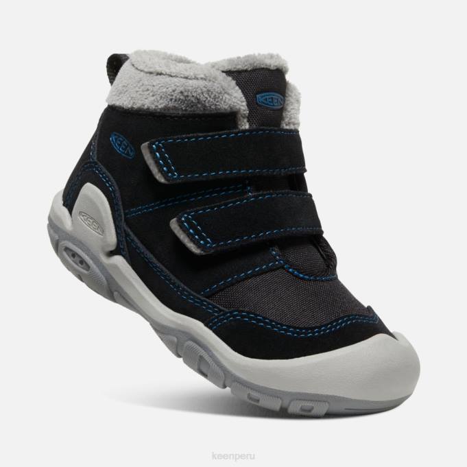 negro-azul mykonos chukka con doble tira y nudo pequeño Keen2P80557