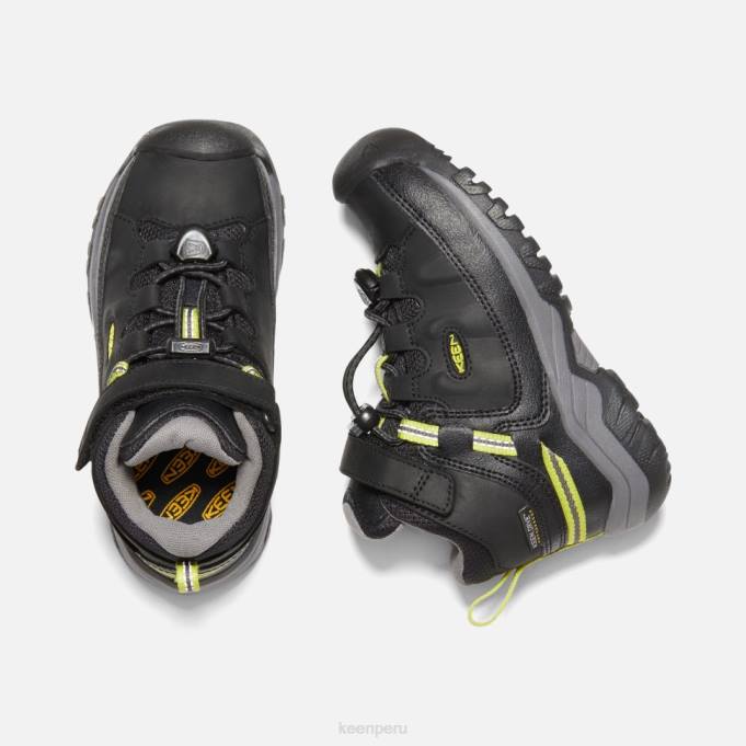 negro-gris acero bota impermeable little 'targhee Keen2P80607