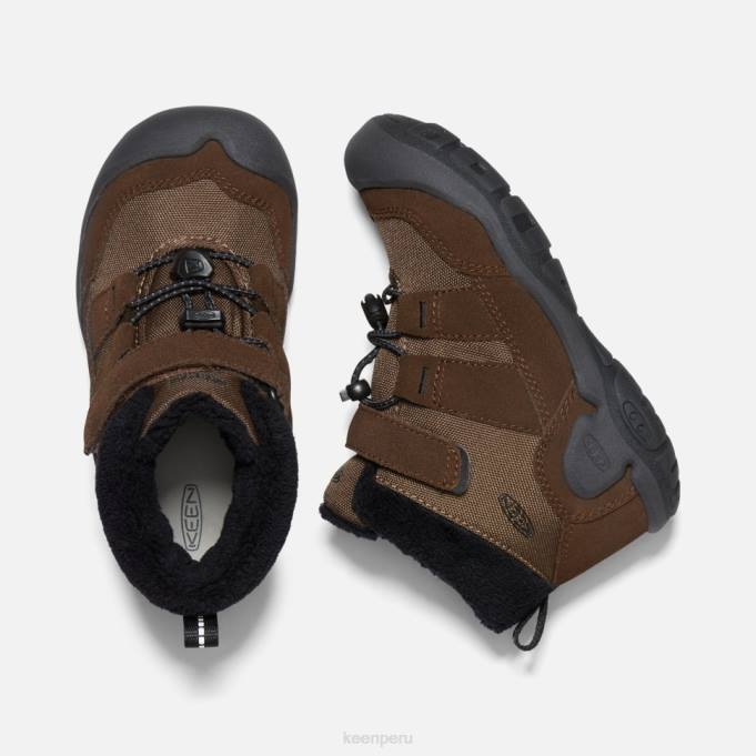 negro tierra oscuro chukka de nudo pequeño Keen2P80573