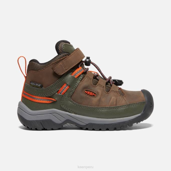 noche oscura tierra-bosque bota impermeable little 'targhee Keen2P80605