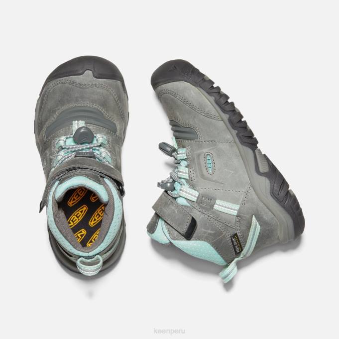 tinte gris azulado bota impermeable little 'ridge flex Keen2P80598