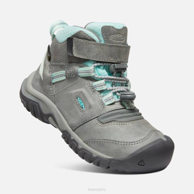 tinte gris azulado bota impermeable little 'ridge flex Keen2P80598