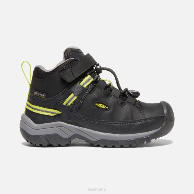 negro-gris acero botas de montaña impermeables targhee para jóvenes Keen2P80283