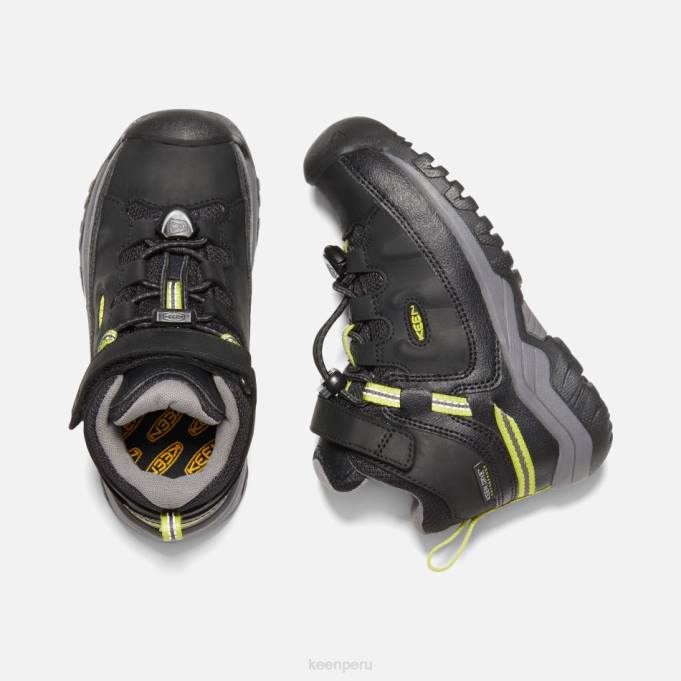 negro-gris acero botas de montaña impermeables targhee para jóvenes Keen2P80283