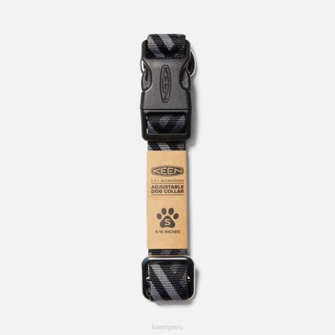 negro-gris acero collar de perro Keen2P80440