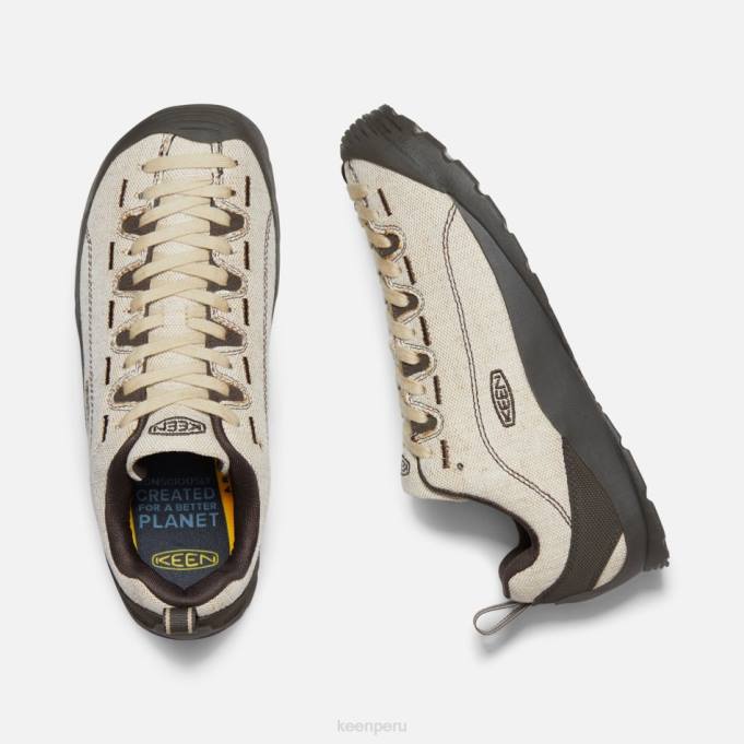 lona natural-oliva negra lienzo de jaspe Keen2P8028