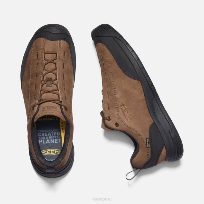 negro tierra oscuro Zapatillas jasper ii impermeables de piel ante. Keen2P803